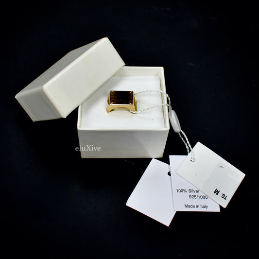 Maison Margiela - Gold Tag Stitch .925 Silver Ring