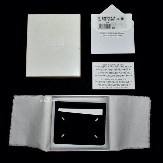Maison Margiela - Deerskin Leather Card Holder (Black/Gray)