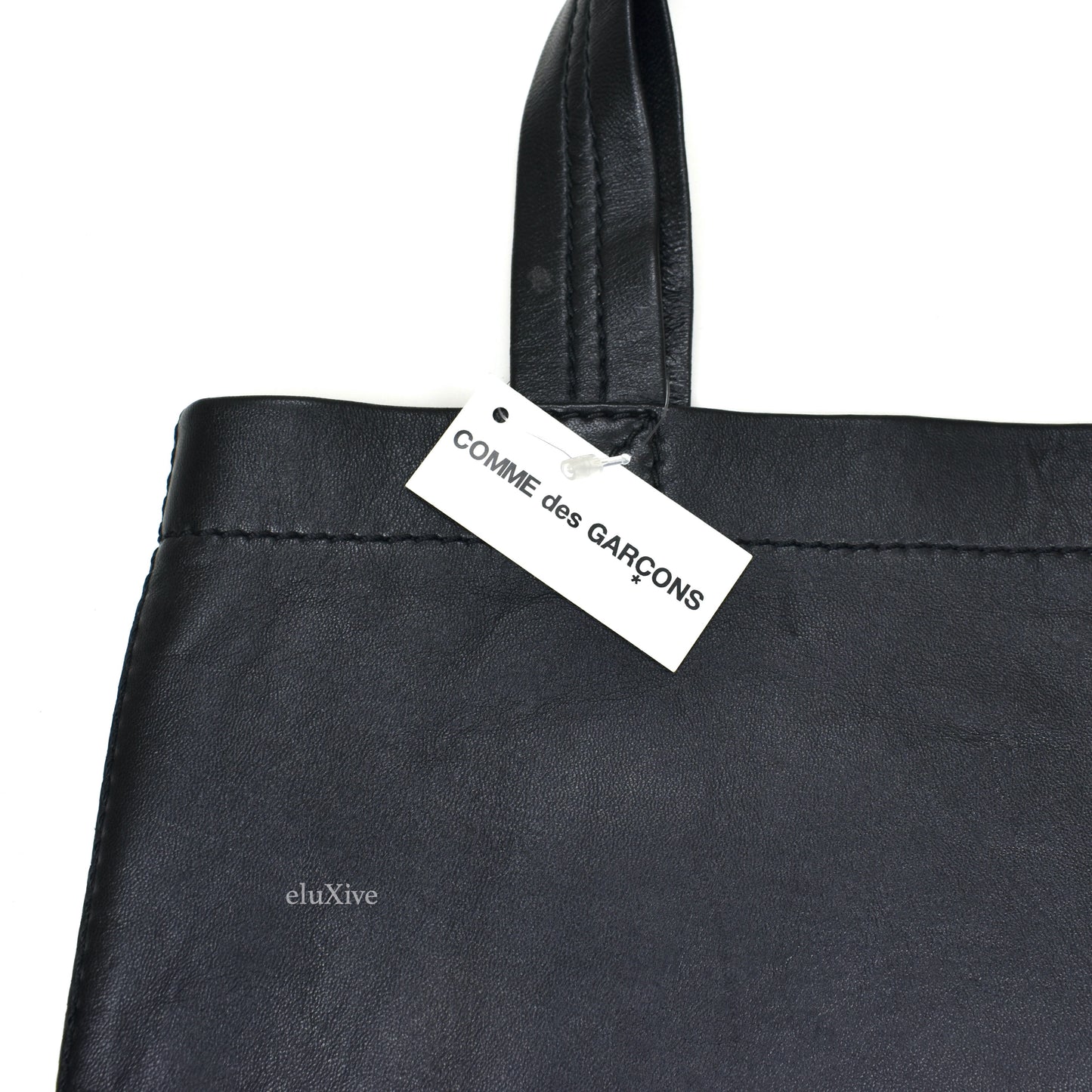 Comme des Garcons - Black Leather Tote Bag