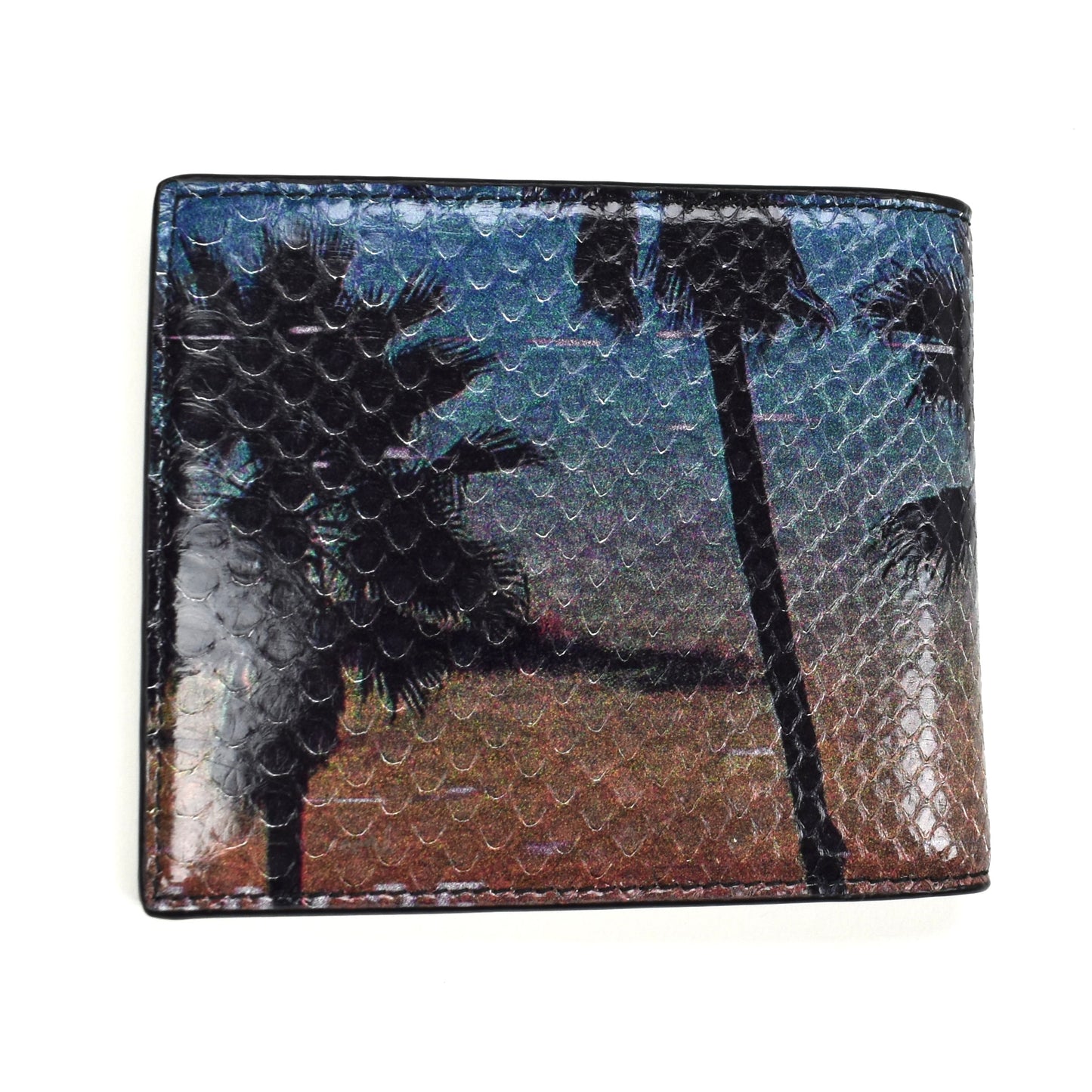 Saint Laurent - Exotic Python Palm Tree Print Wallet
