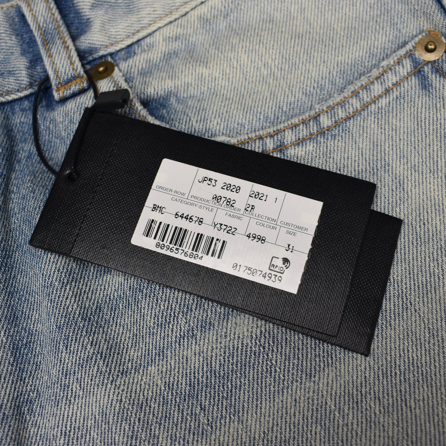 Saint Laurent - Made in Japan Distressed Blue Denim Carrot Jeans