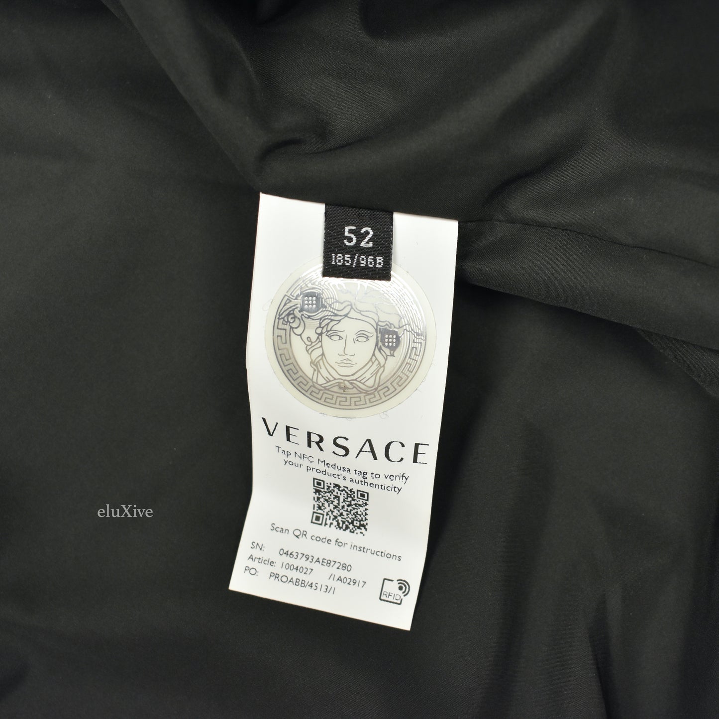 Versace - Navy Greca Monogram Logo Fleece Jacket