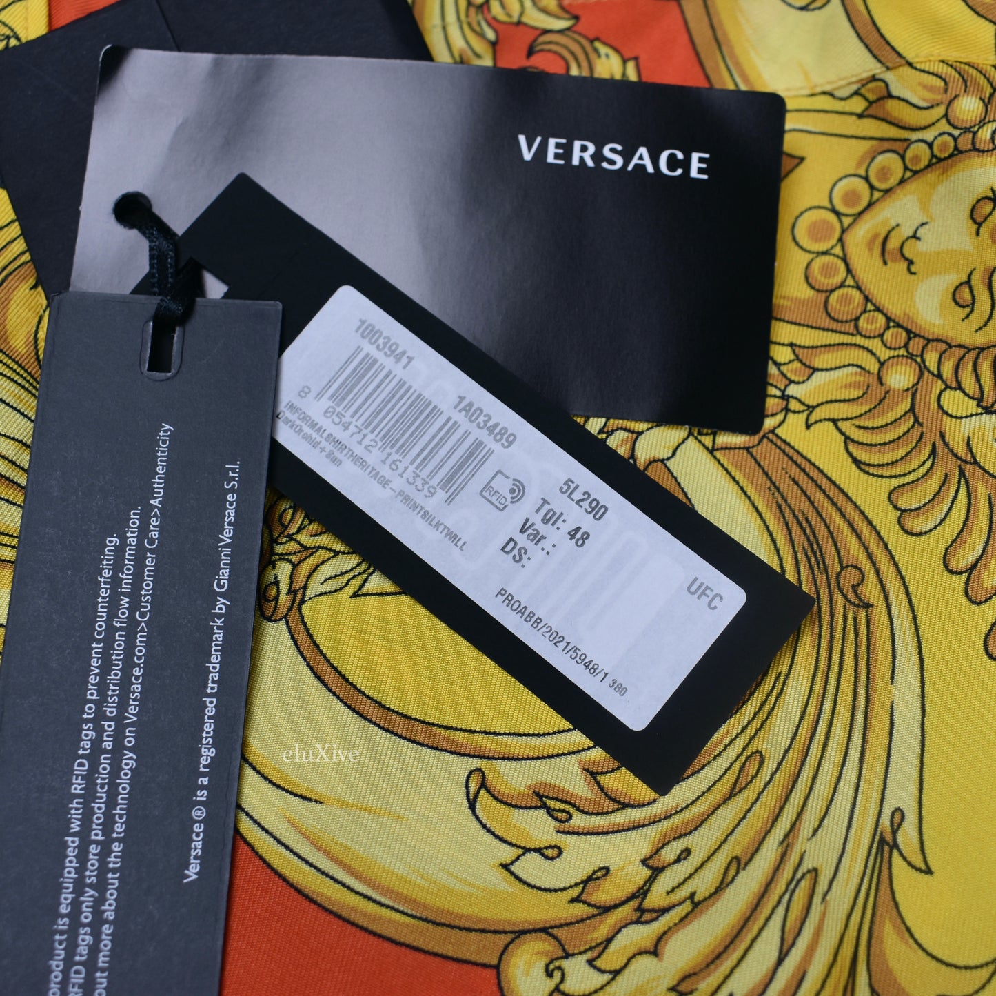 Versace - Barocco Print Silk Shirt