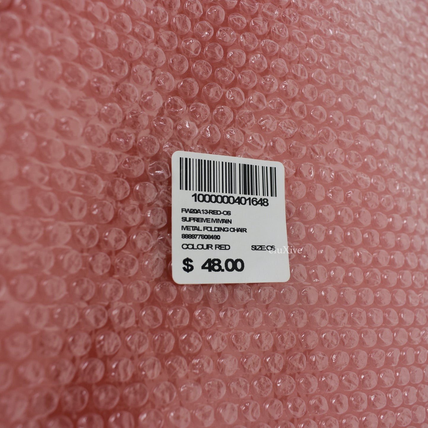 Supreme - Red Box Logo Metal Folding Chair