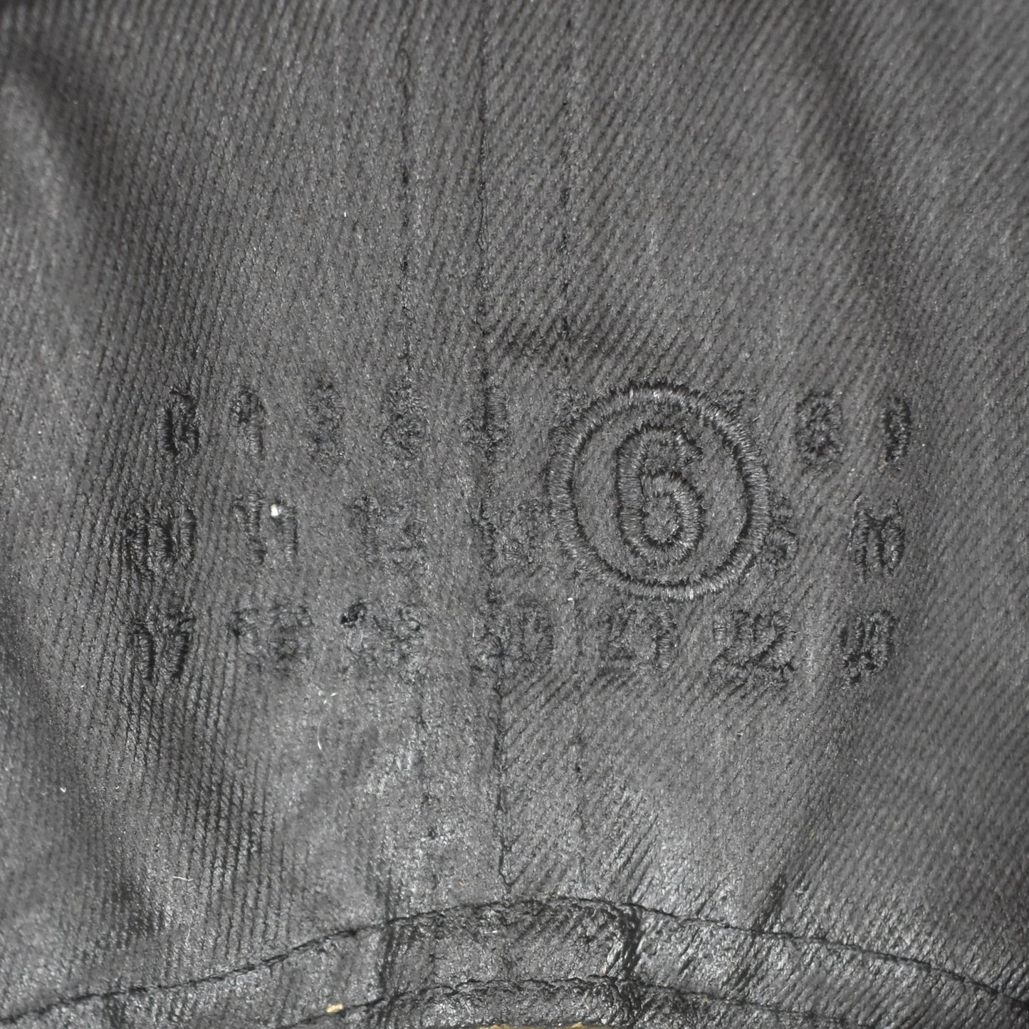 Supreme x Maison Margiela MM6 - Black Painted Box Logo Hat