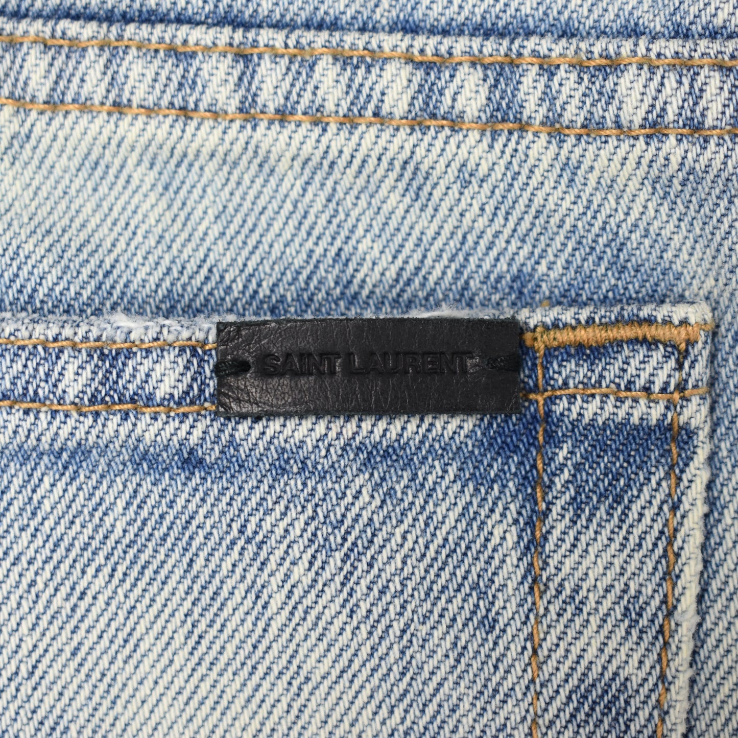 Saint Laurent - Made in Japan Distressed Blue Denim Carrot Jeans