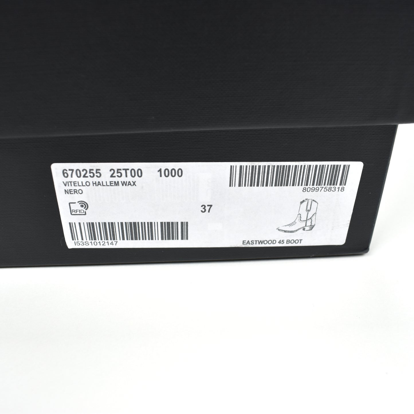 Saint Laurent - Black Waxed Suede Eastwood Boots (Women's)