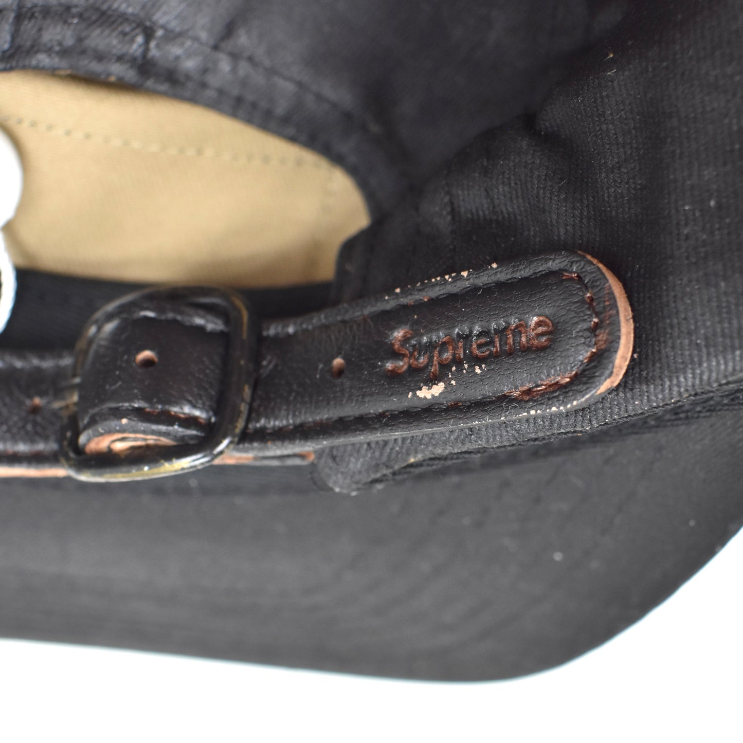 Supreme x Maison Margiela MM6 - Black Painted Box Logo Hat