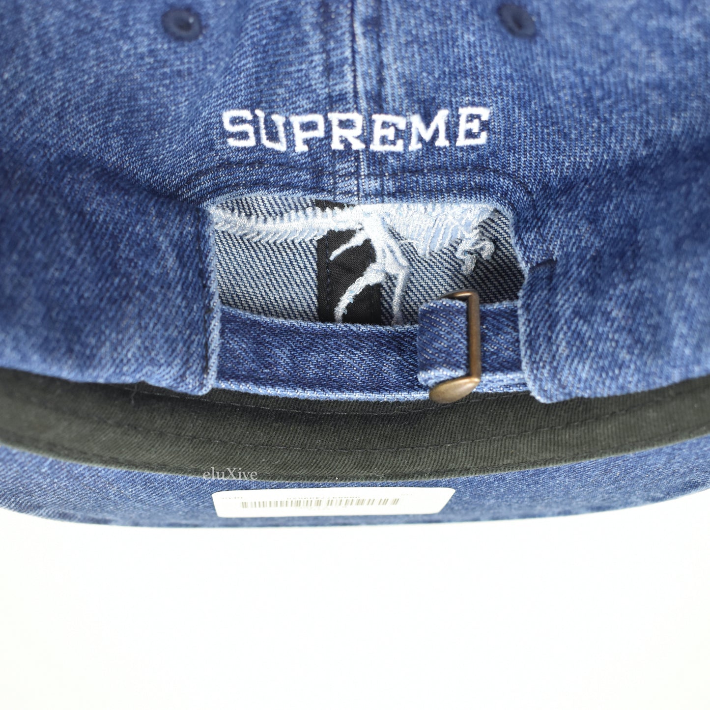 Supreme - B.C. Dinosaur Logo Denim Hat (FW18)