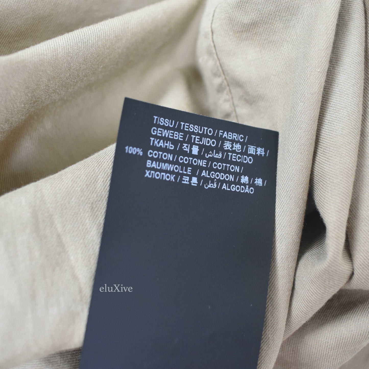 Saint Laurent - Beige Military Twill Button Down Shirt