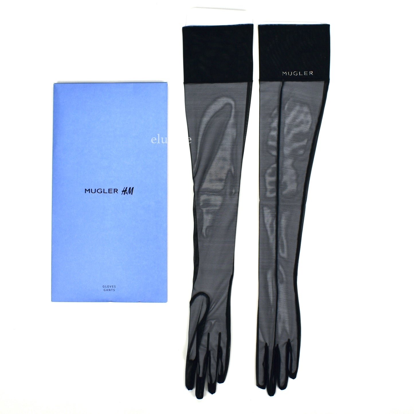 Mugler x H&M - Black Mesh Second Skin Gloves