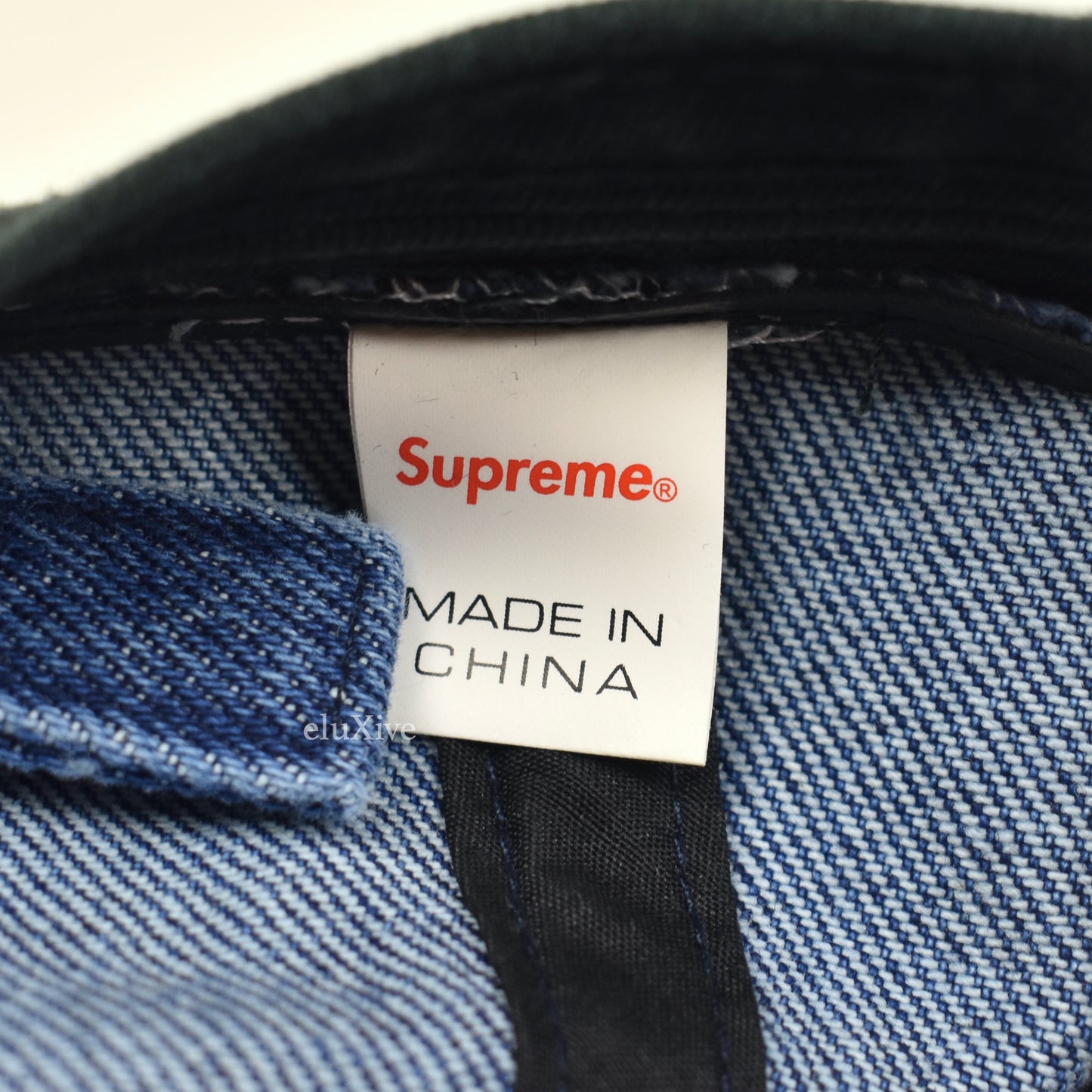 Supreme - B.C. Dinosaur Logo Denim Hat (FW18)