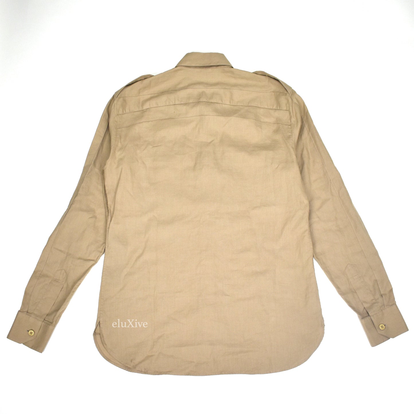 Saint Laurent - Beige Military Twill Button Down Shirt