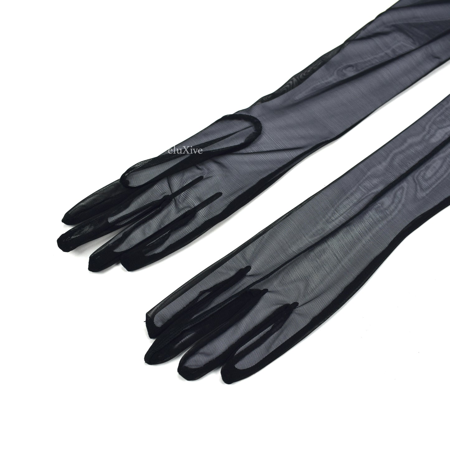 Mugler x H&M - Black Mesh Second Skin Gloves