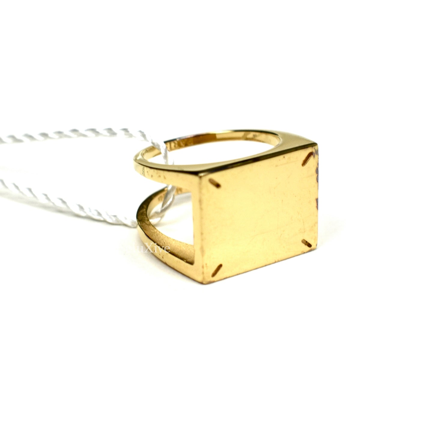 Maison Margiela - Gold Tag Stitch .925 Silver Ring