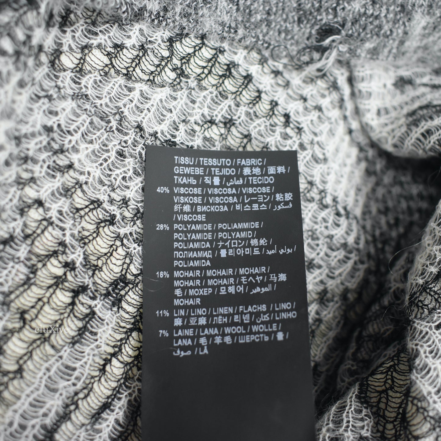 Saint Laurent - Distressed Tropic Palm Knit Crewneck Sweater