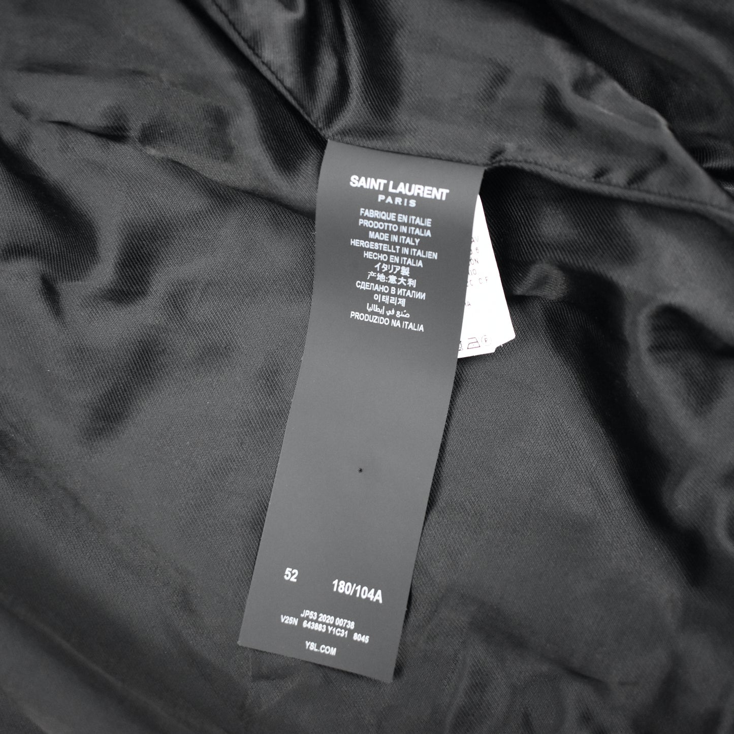 Saint Laurent - Gold Quilted Viscose Teddy Jacket