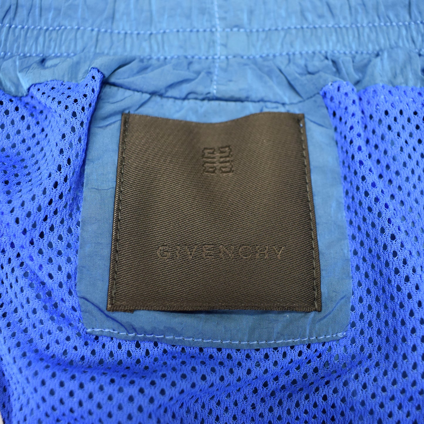 Givenchy - Blue Logo Embroidered Swim Shorts
