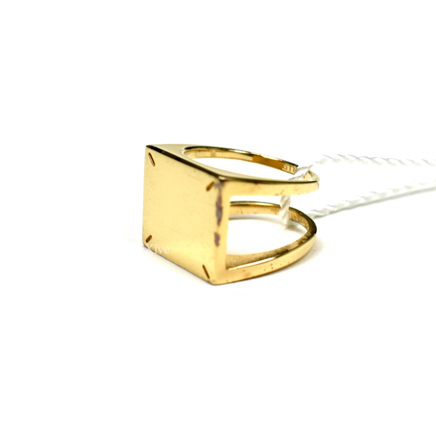Maison Margiela - Gold Tag Stitch .925 Silver Ring