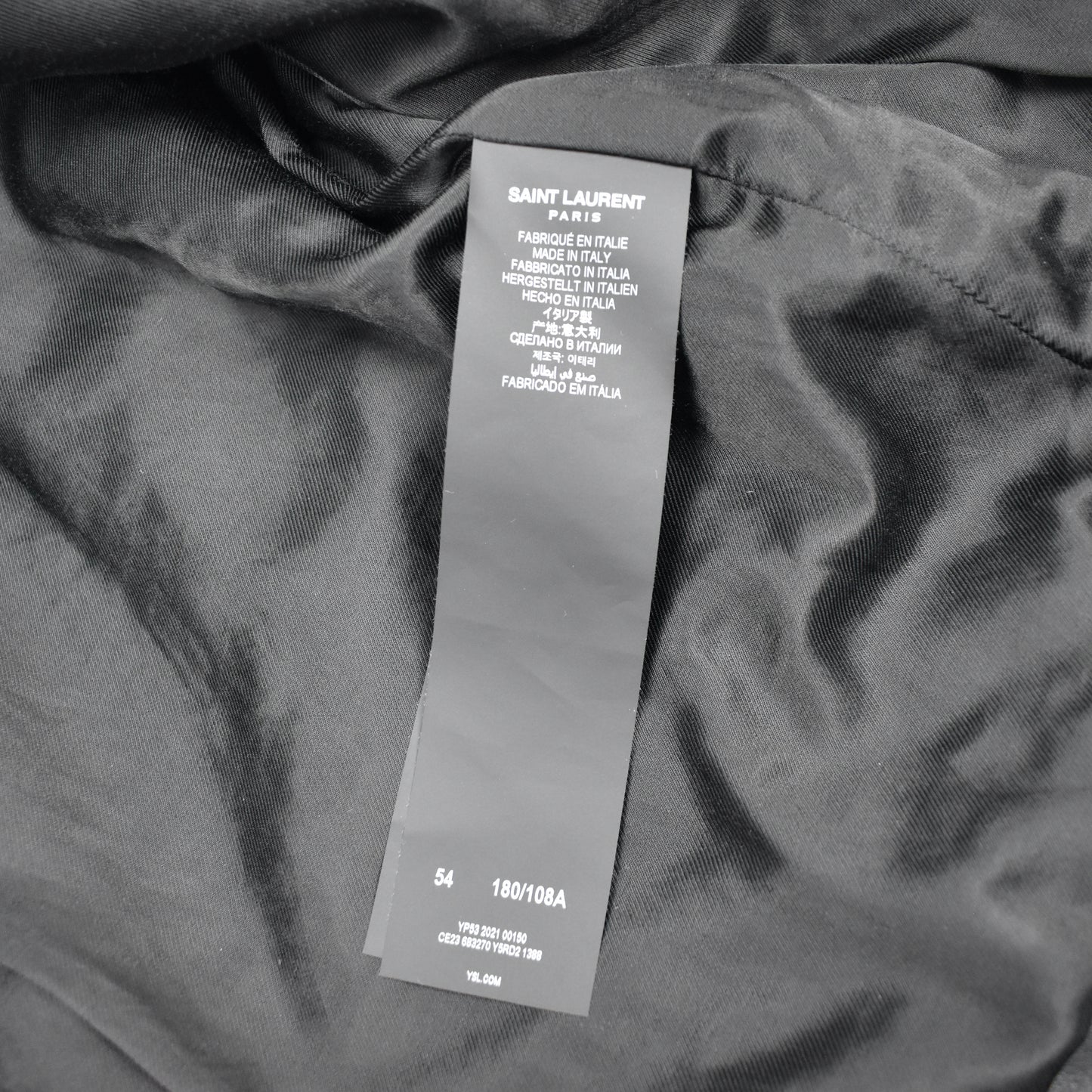 Saint Laurent - Black Studded Leather Biker Jacket