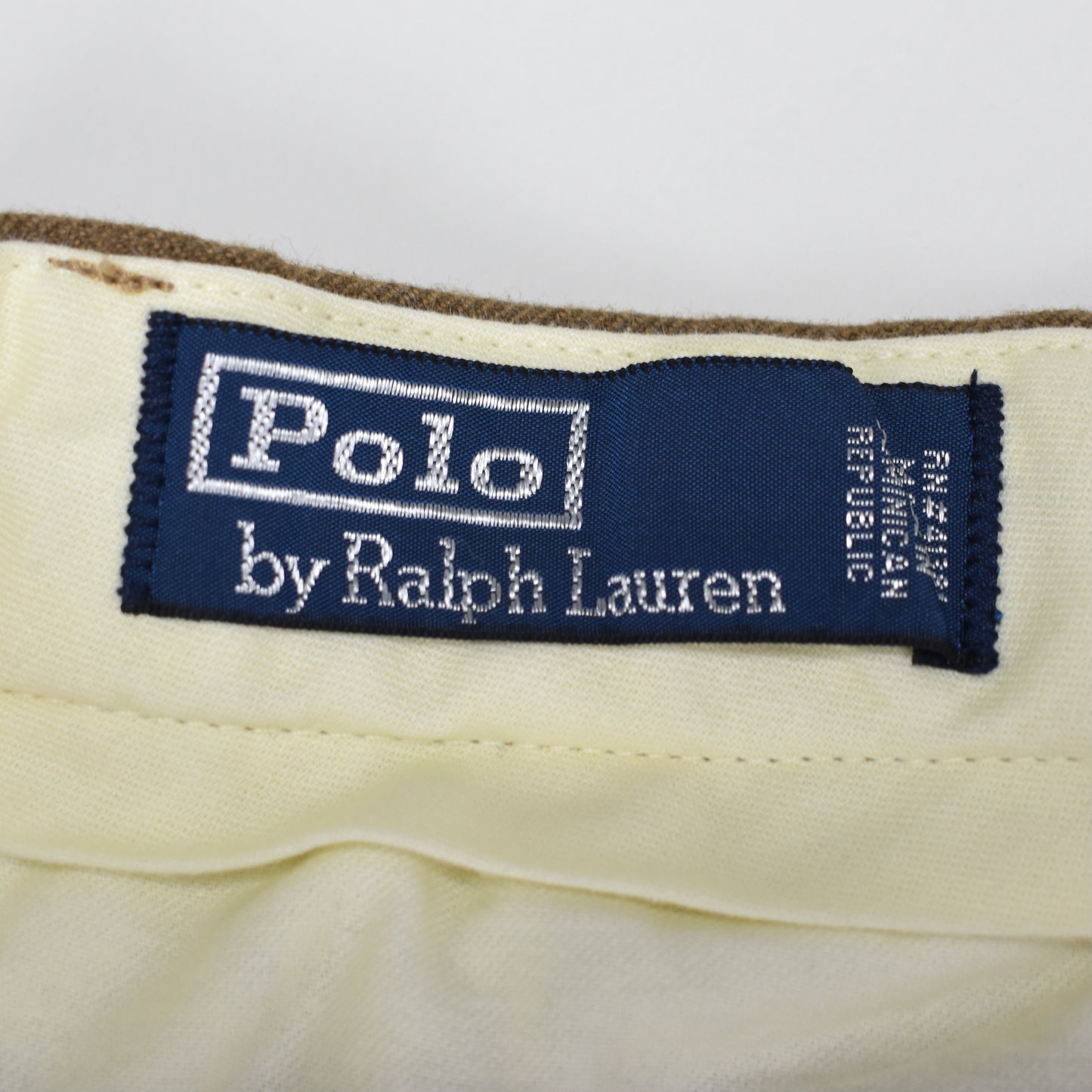 Polo Ralph Lauren - Vintage 90s Pleated Brown Herringbone Pants