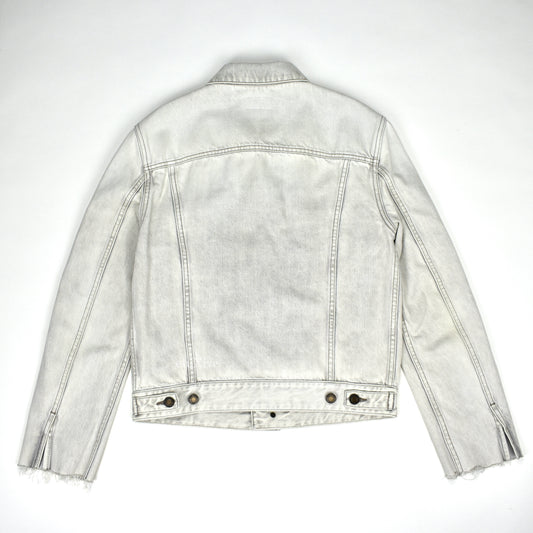 Saint Laurent - Gray Bleached Denim Trucker Jacket