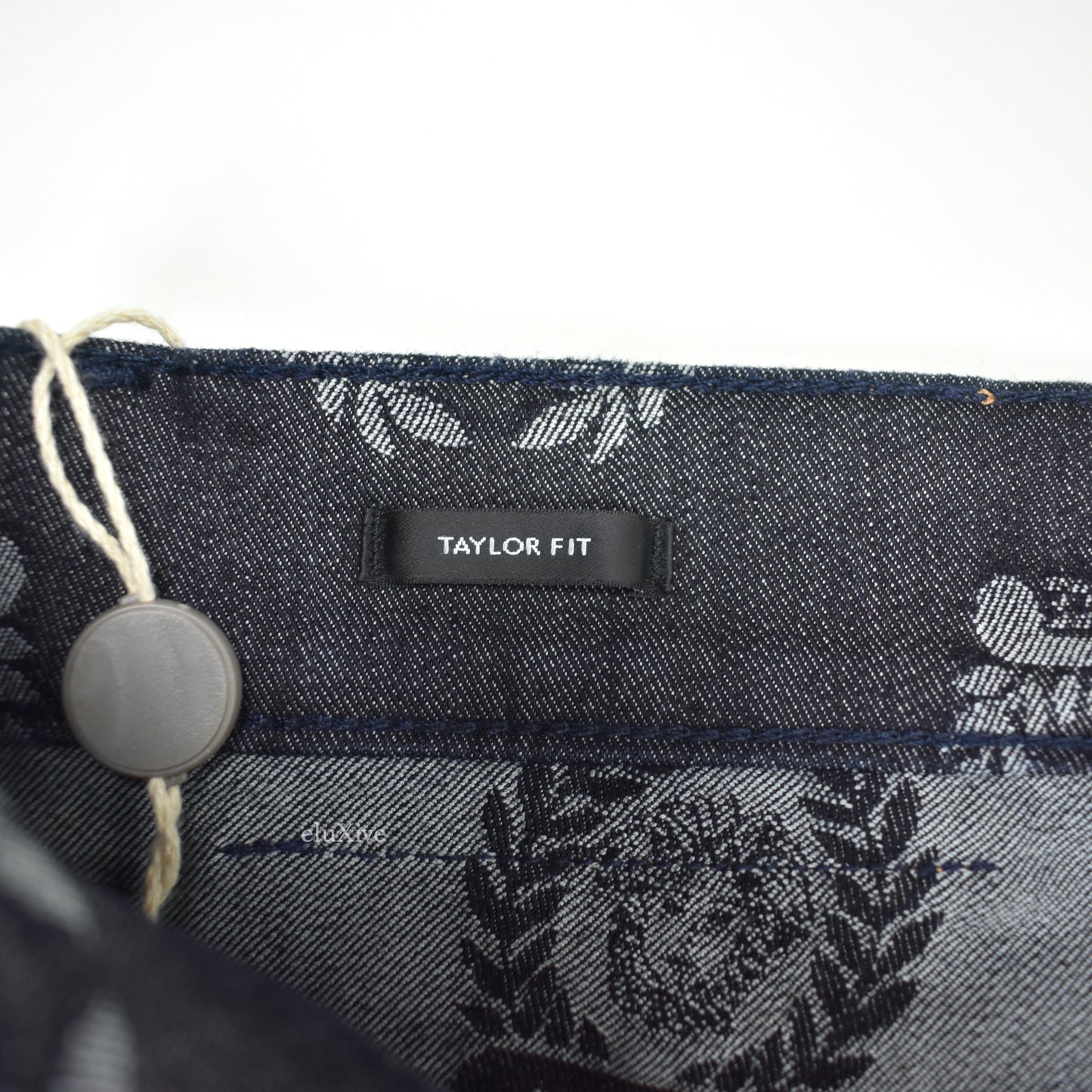 Versace - Black Medusa Wreath Logo Woven Denim Jeans