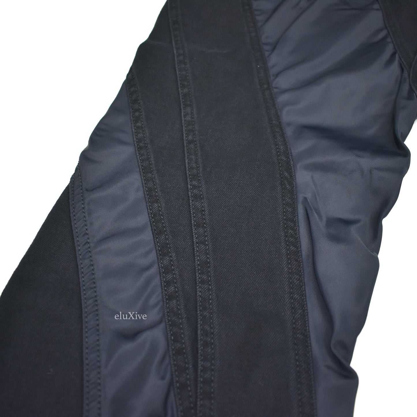 Mugler x H&M Black Spiral Panel Denim Jeans