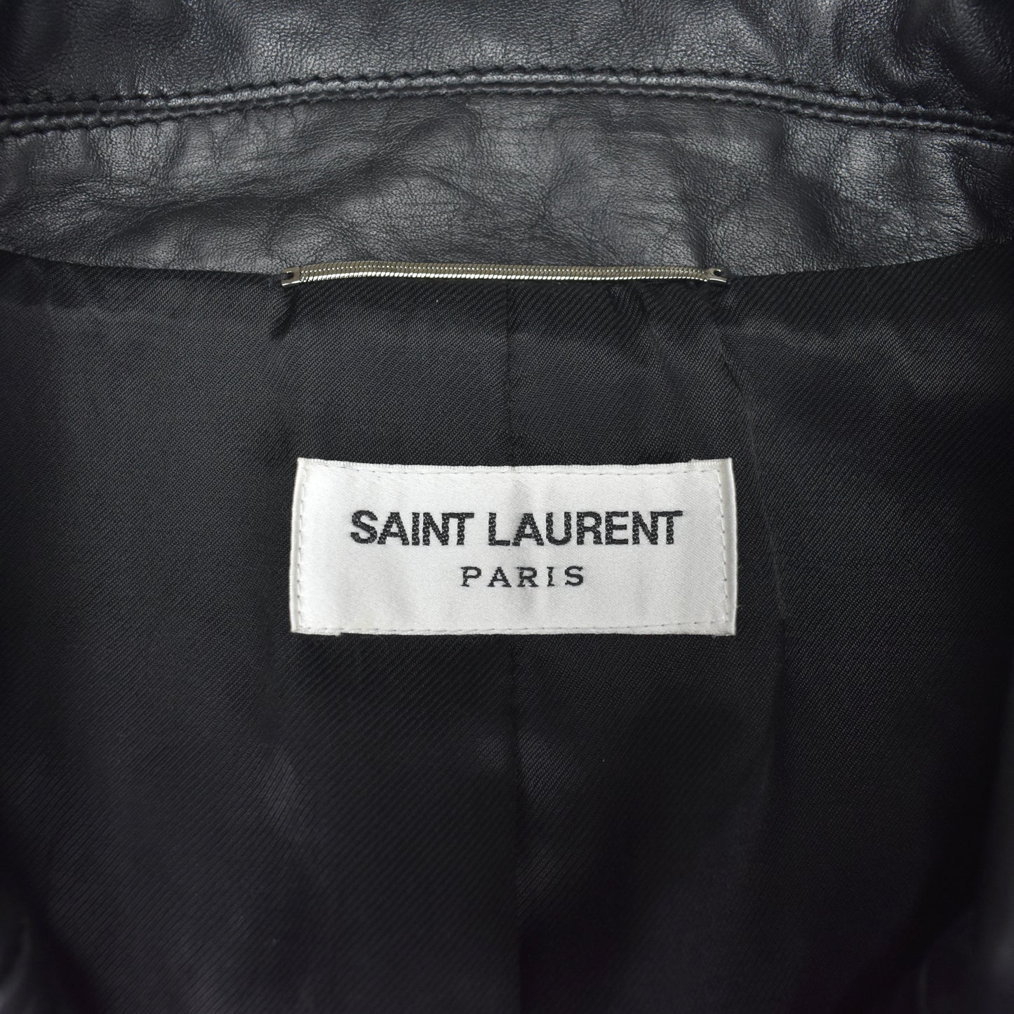 Saint Laurent - Black Studded Leather Biker Jacket