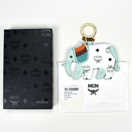 MCM - Beaded Monogram Elephant Charm