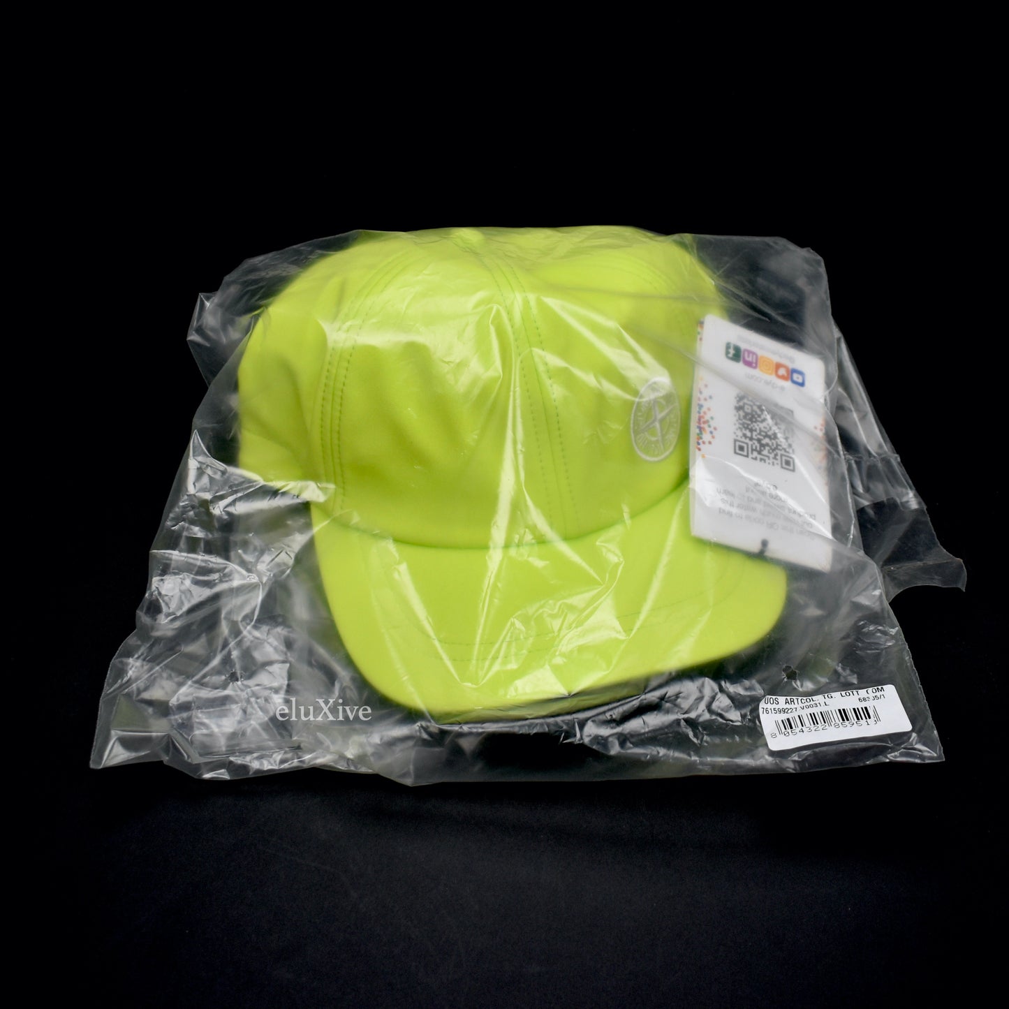 Stone Island - Neon Yellow Logo Embroidered Hat