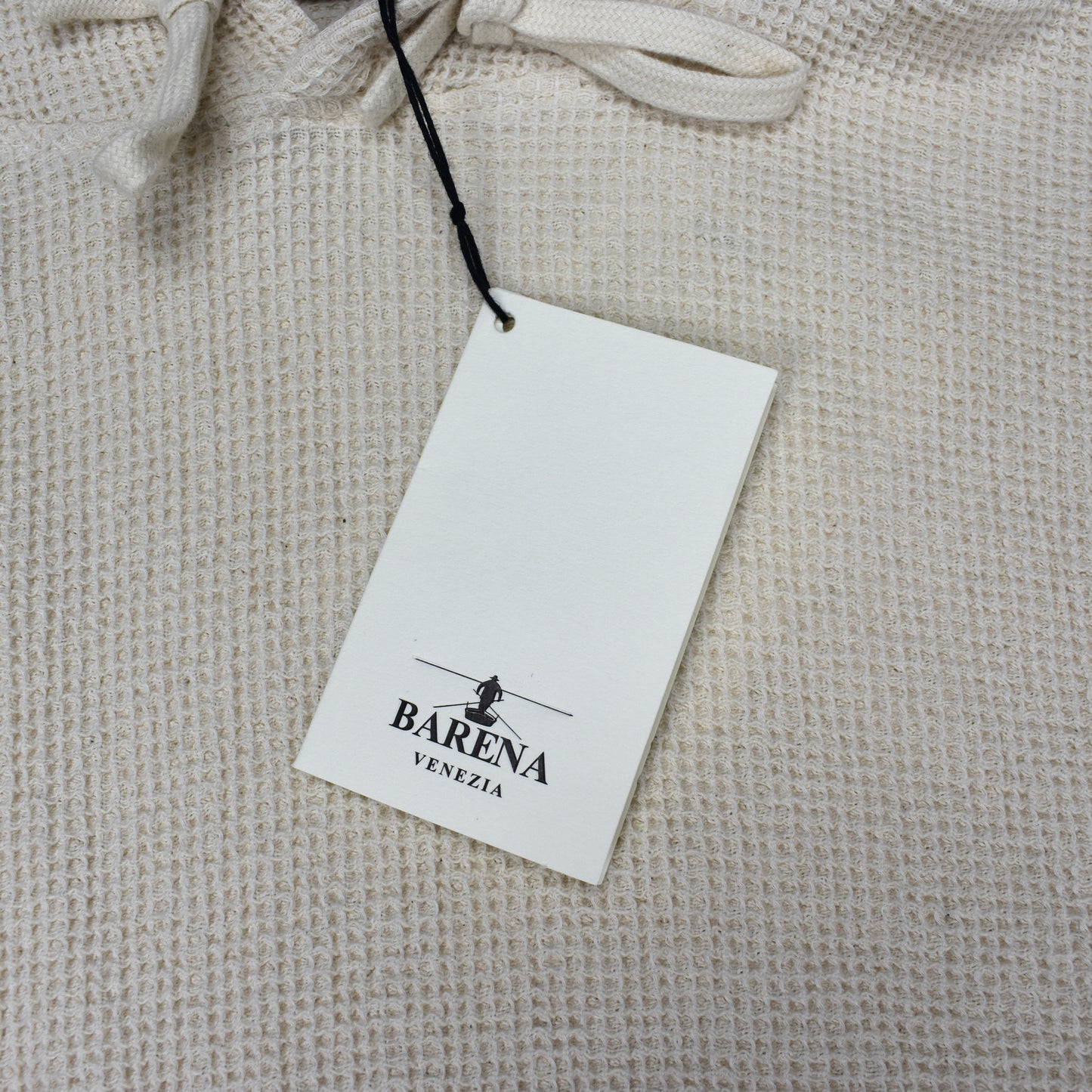 Barena - Cream Waffle Knit Hoodie