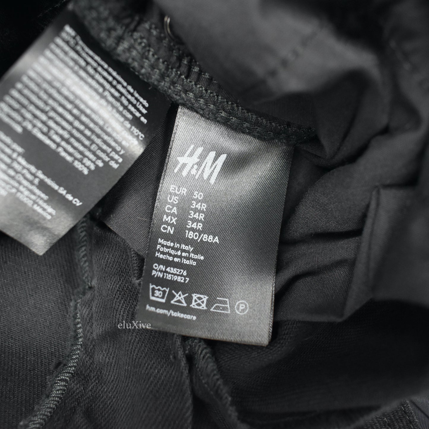 Mugler x H&M Black Spiral Panel Denim Jeans