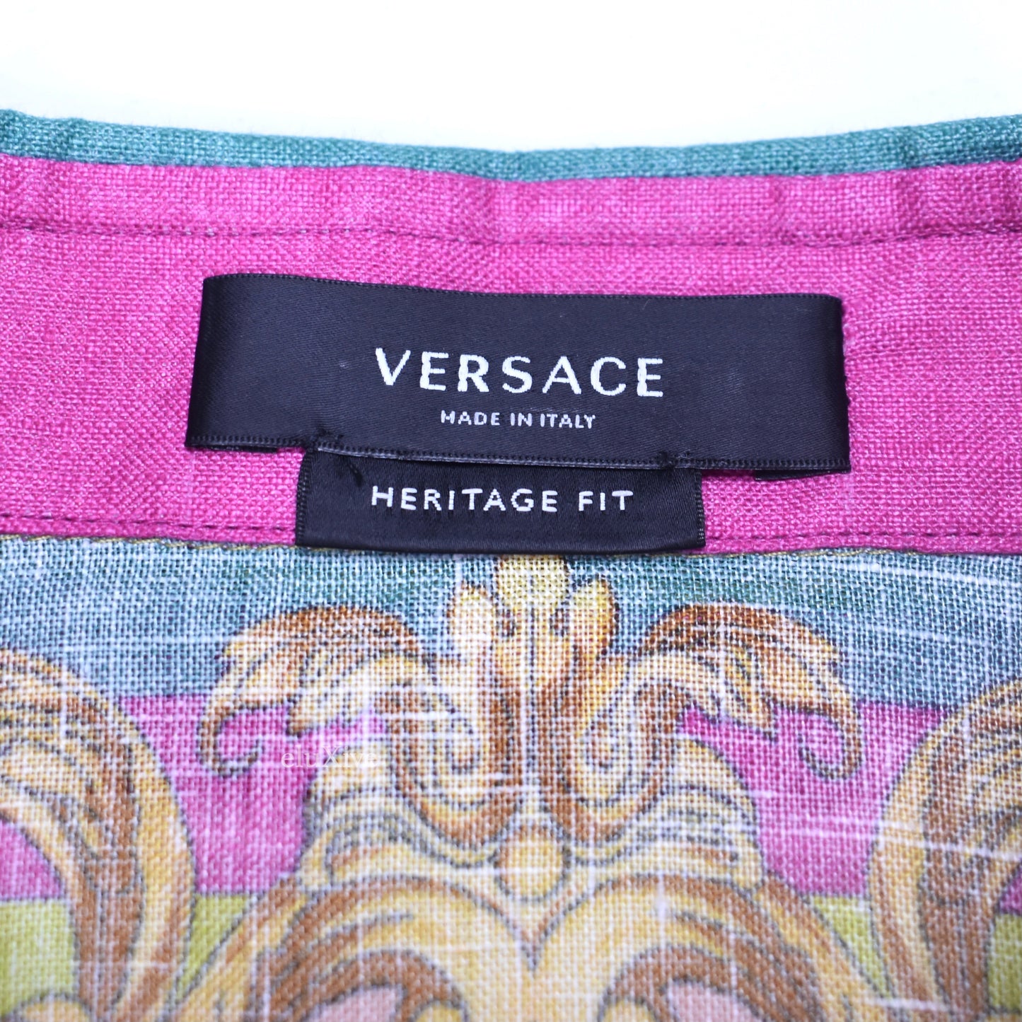 Versace - Barocco Print Linen Shirt