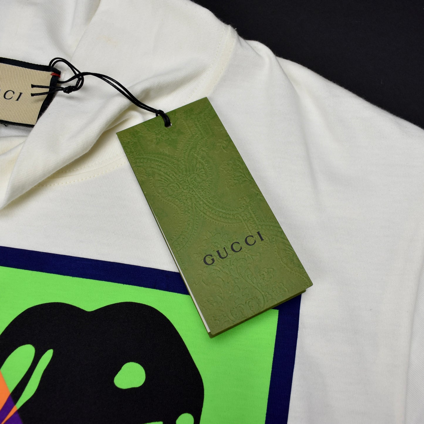 Gucci - Cropped Bunny Print Logo T-Shirt