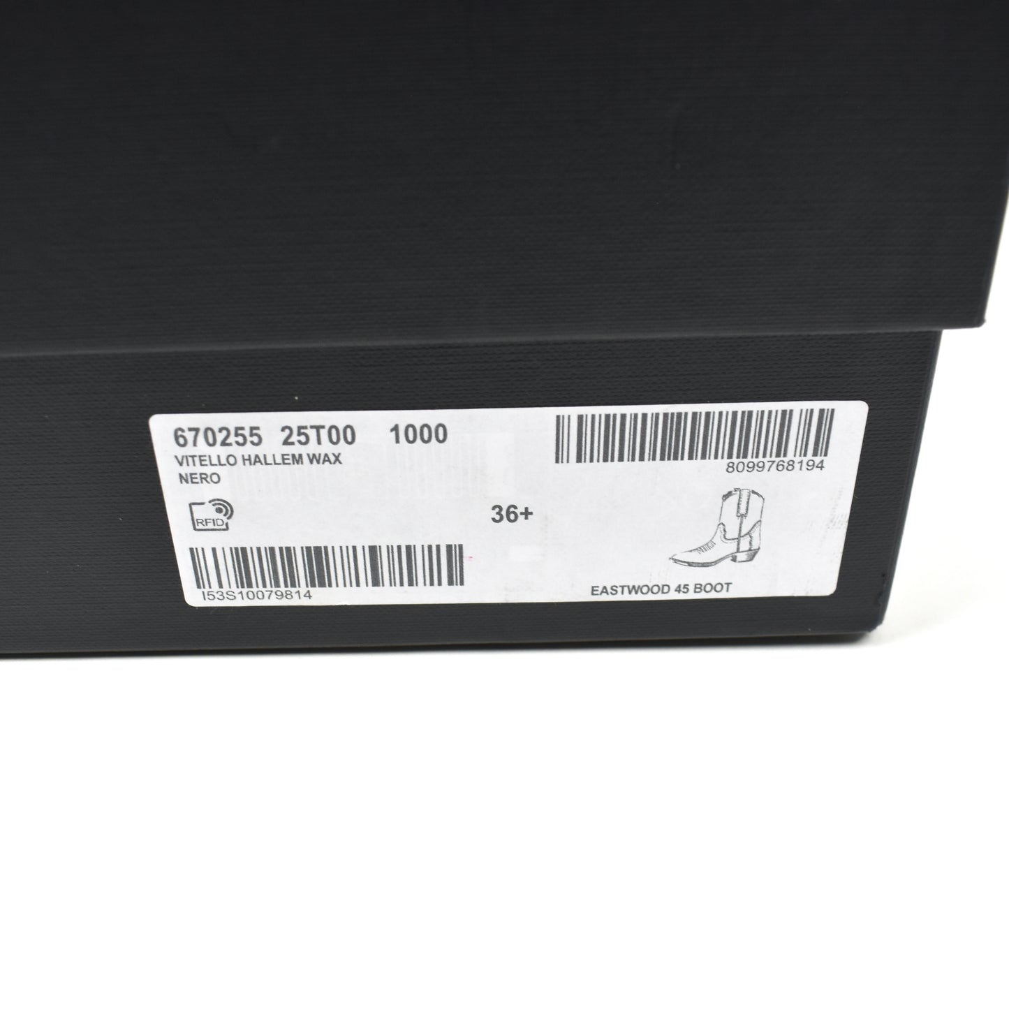 Saint Laurent - Black Waxed Suede Eastwood Boots (Women's)