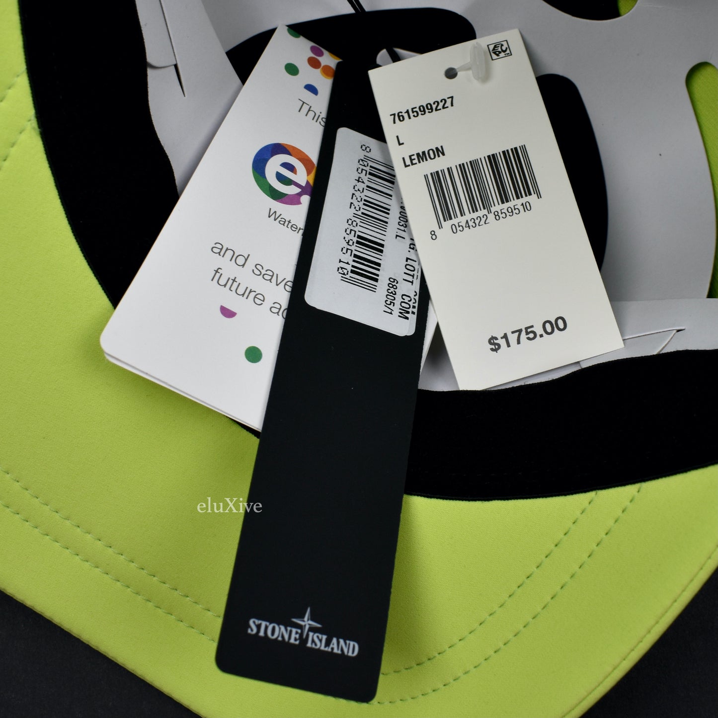 Stone Island - Neon Yellow Logo Embroidered Hat