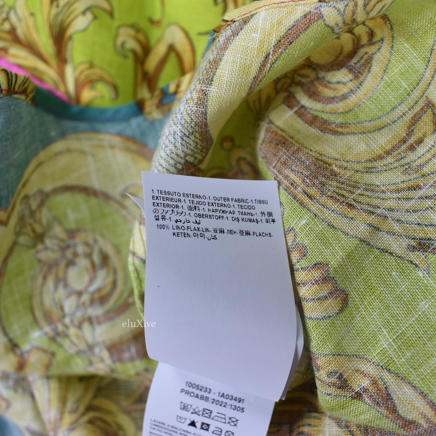 Versace - Barocco Print Linen Shirt