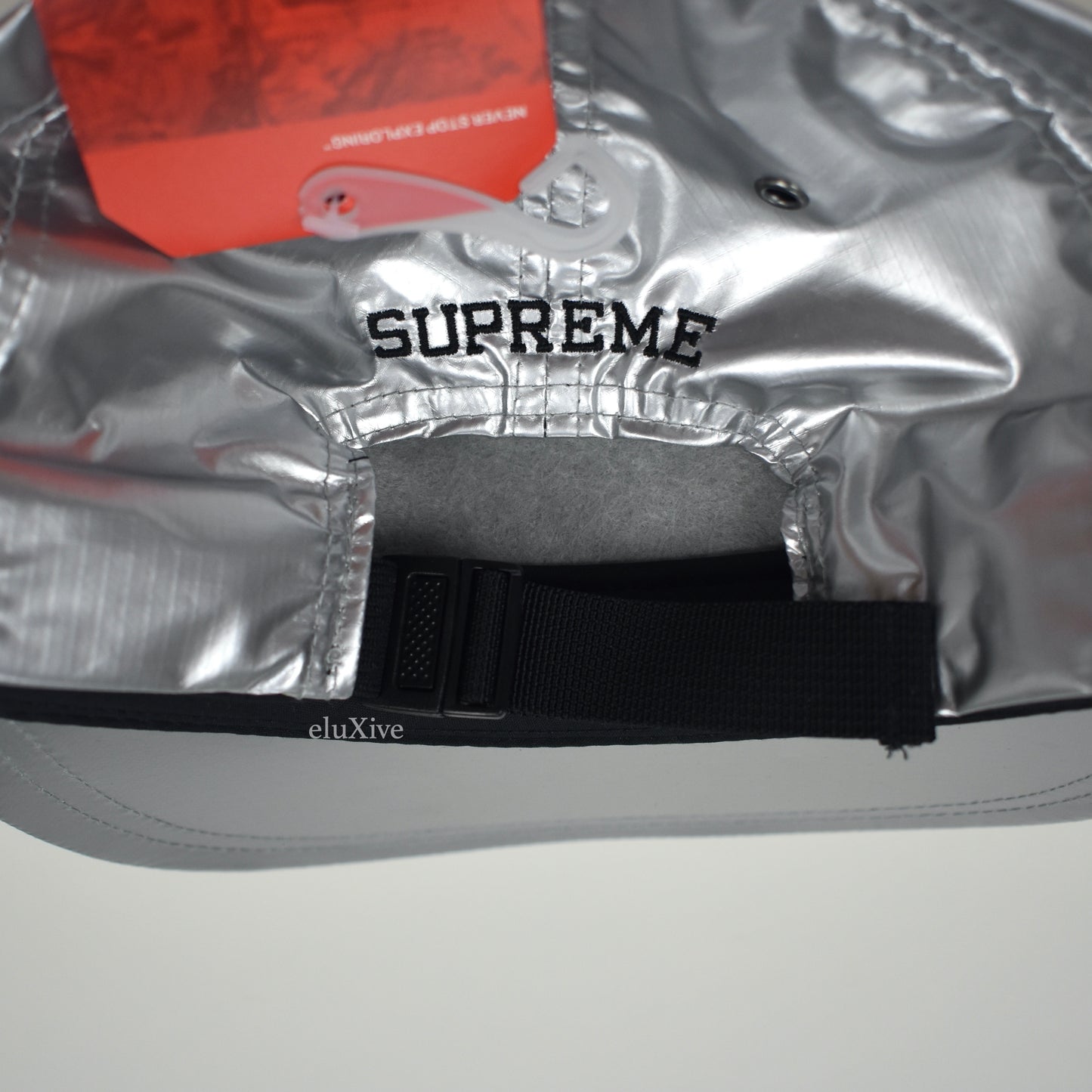 Supreme x The North Face - Metallic Silver Logo Hat (SS18)