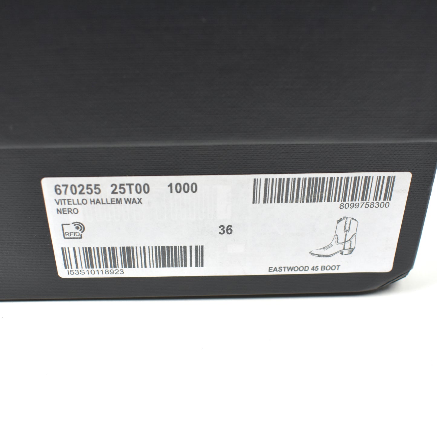 Saint Laurent - Black Waxed Suede Eastwood Boots (Women's)