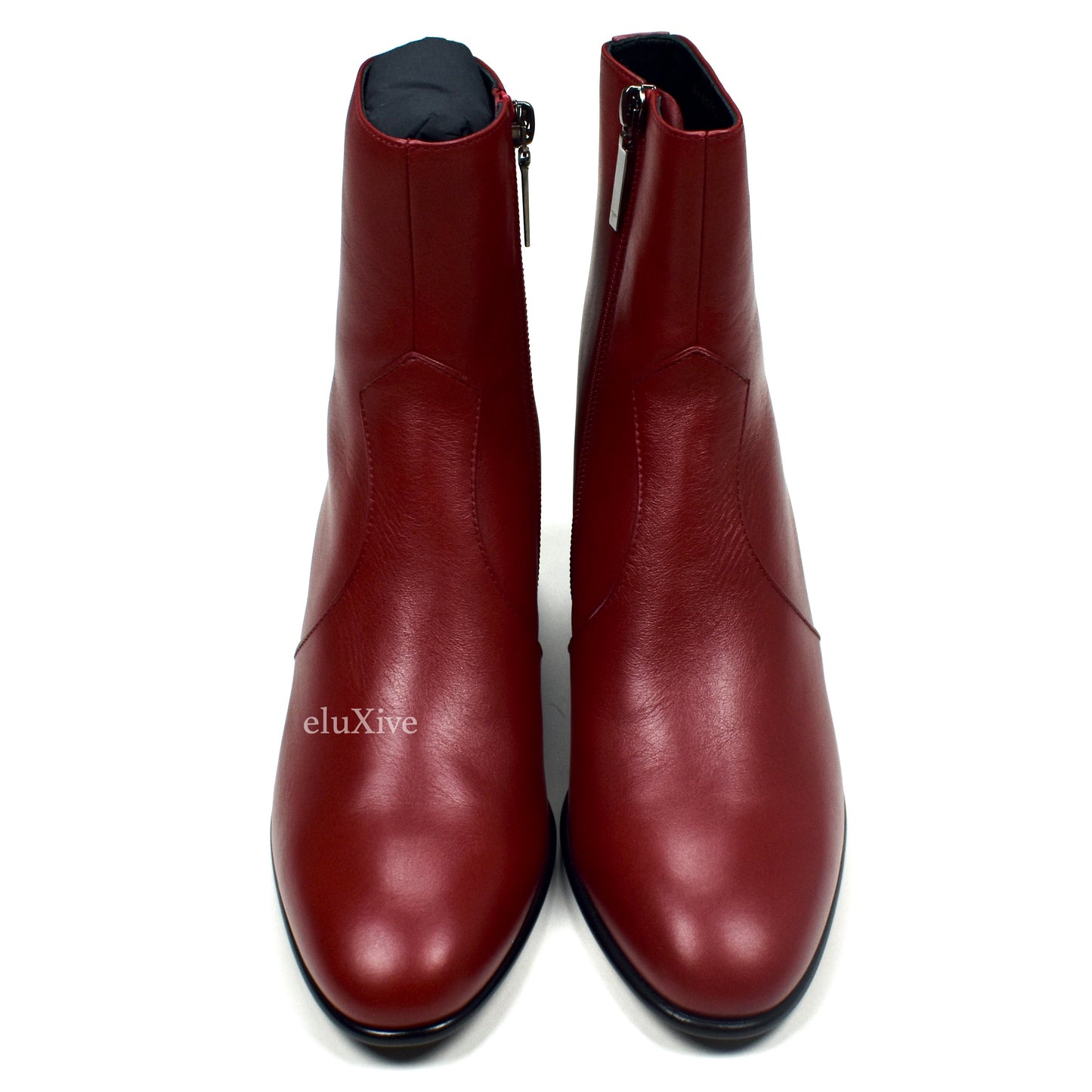 Saint Laurent - Opyum Red Leather James 60 Zip Boots