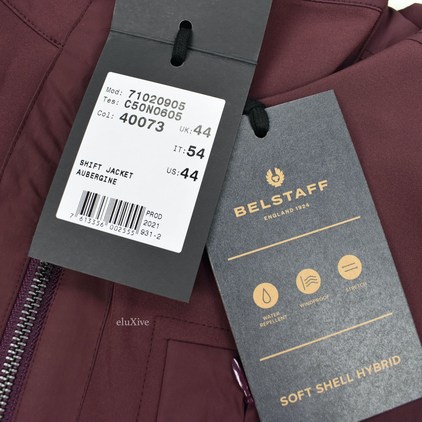Belstaff - Burgundy Hybrid Soft Shell Shift Jacket