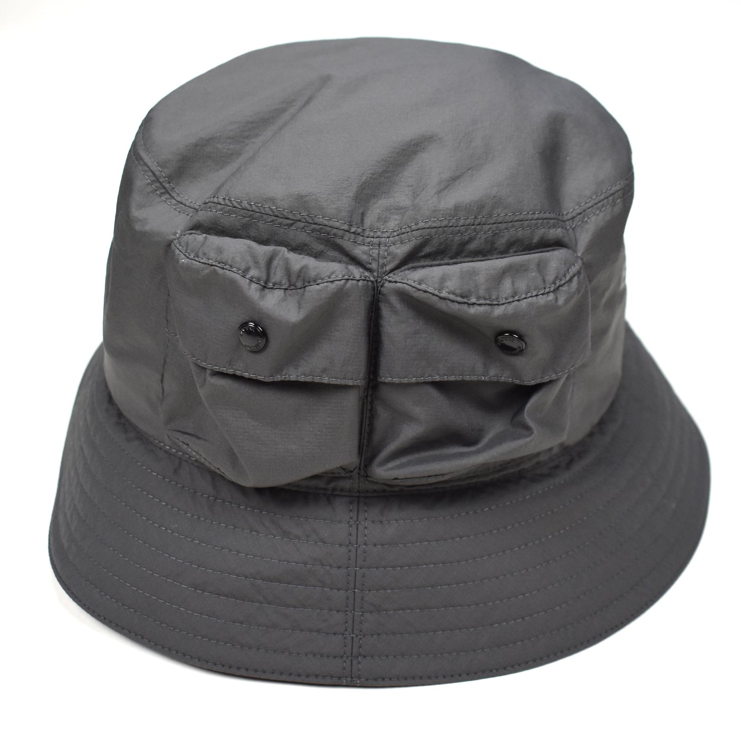 Burberry - Gray Twin Pocket Logo Print Bucket Hat