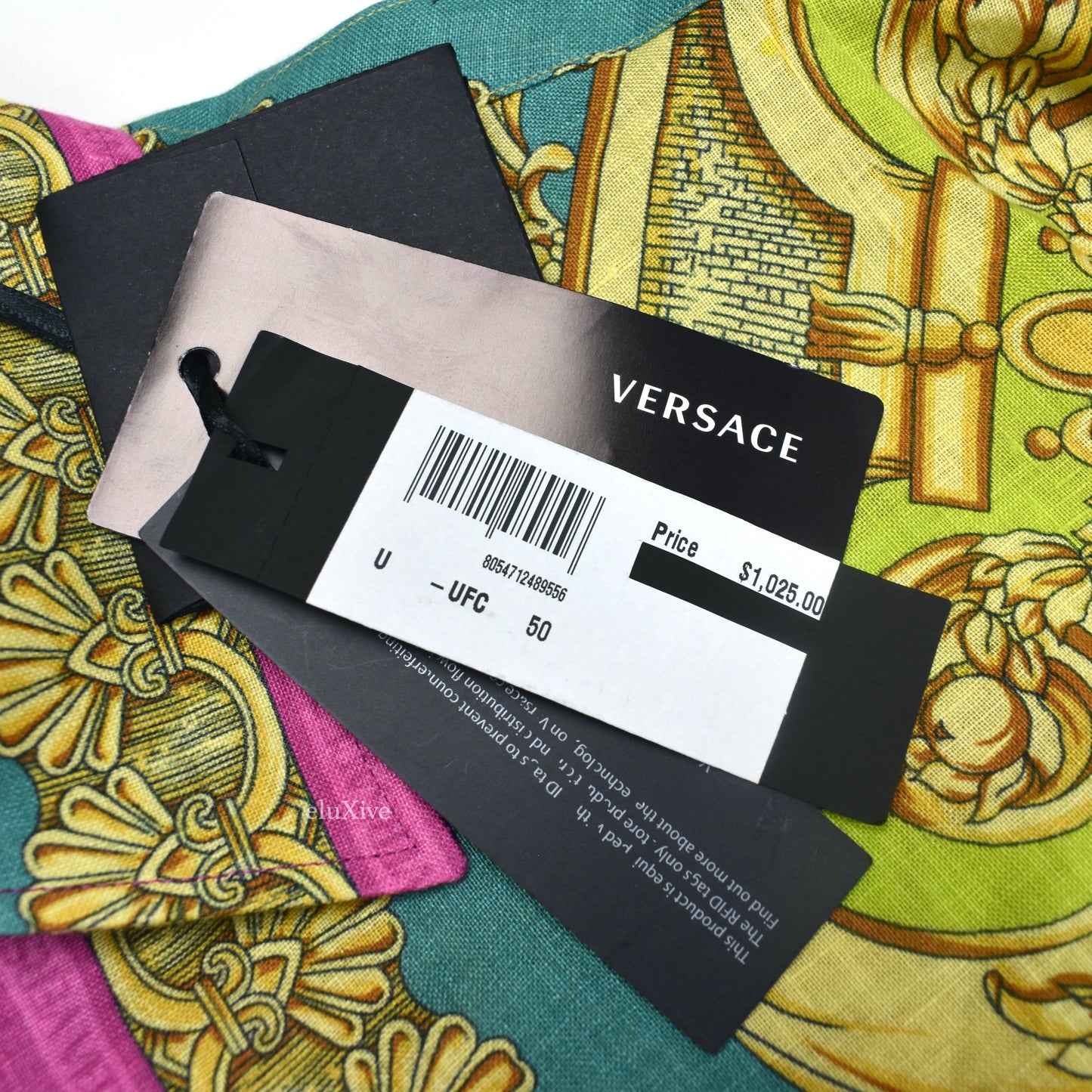 Versace - Barocco Print Linen Shirt