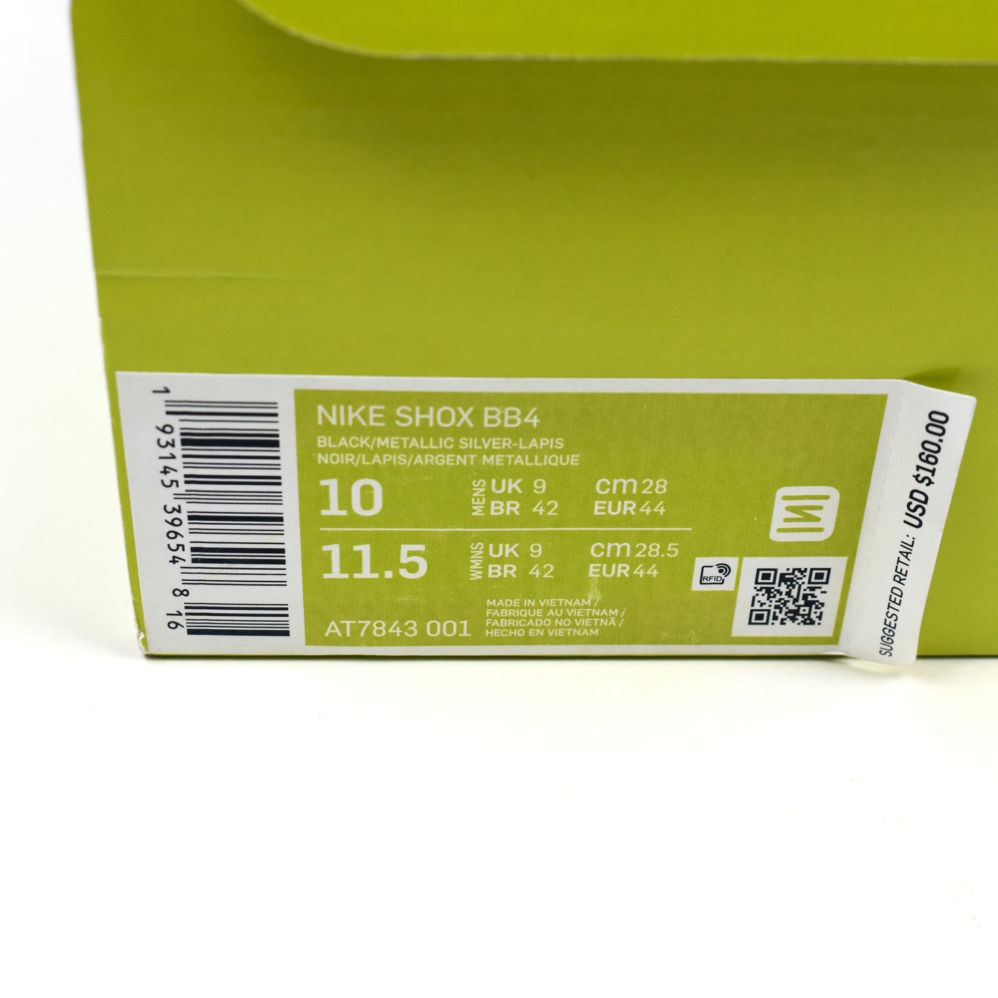 Nike - Shox BB4 OG Black/Silver/Blue (2019)