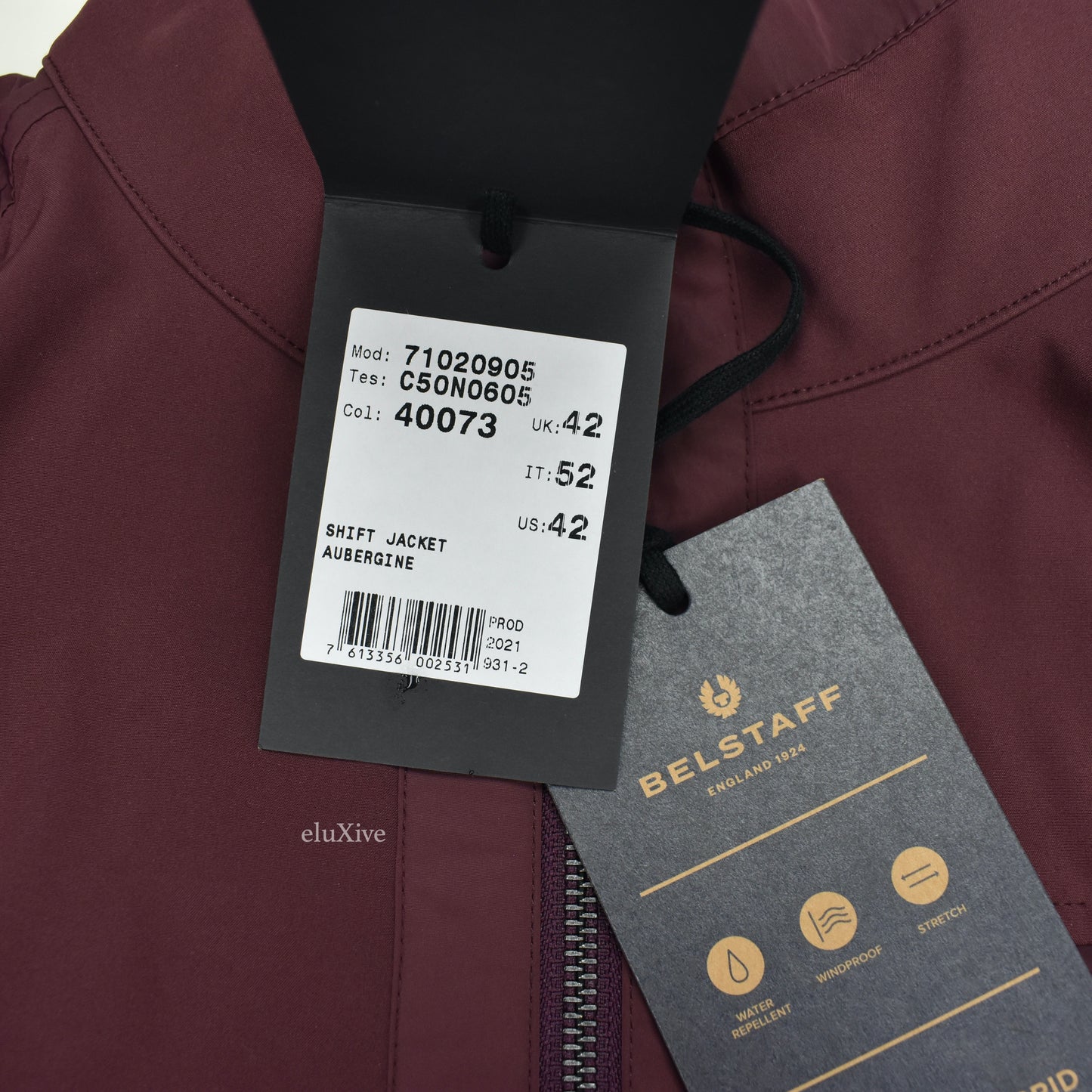 Belstaff - Burgundy Hybrid Soft Shell Shift Jacket