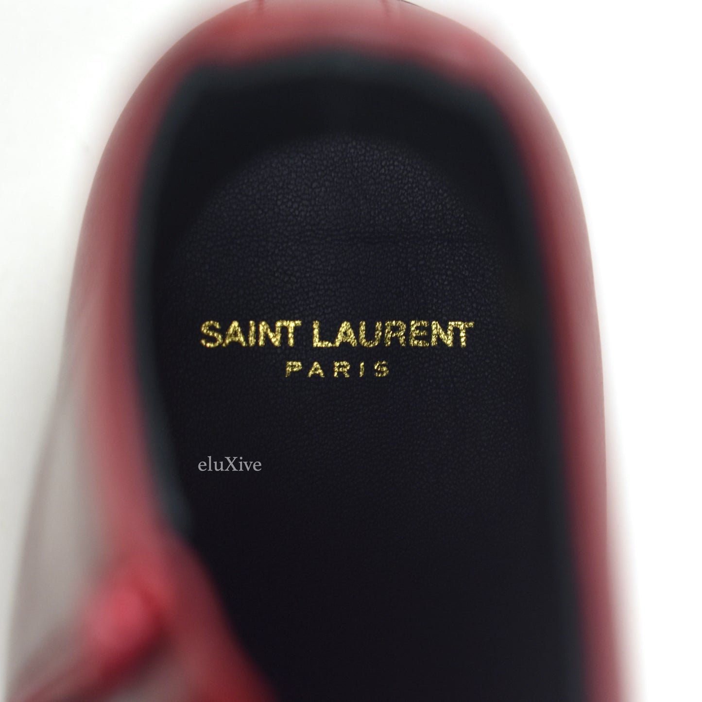 Saint Laurent - Opyum Red Leather James 60 Zip Boots