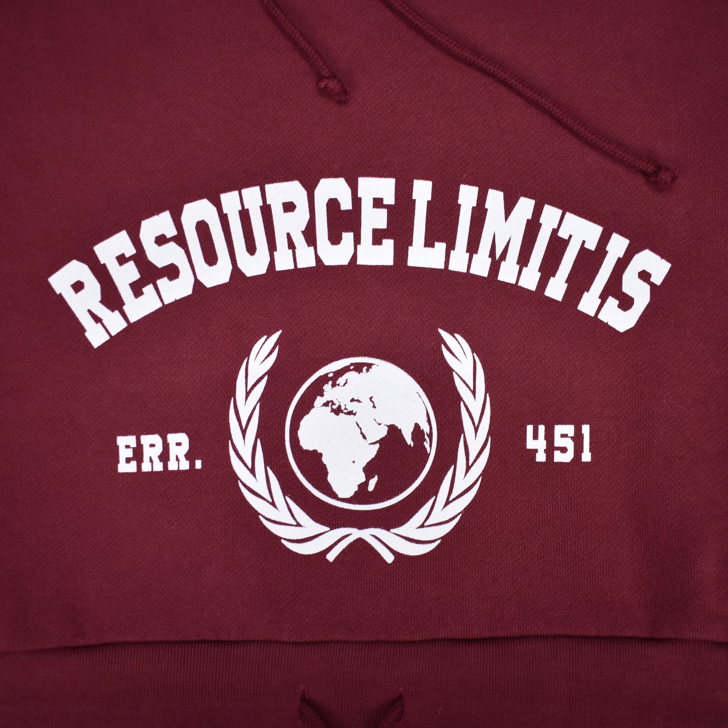Vetements - AW20 Resource Limits Reached Oversized Hoodie