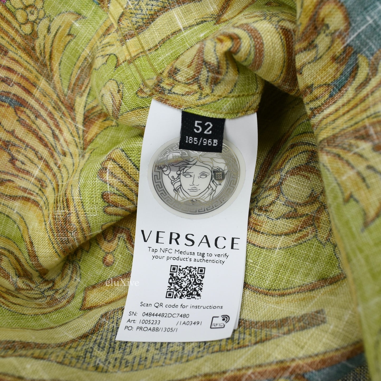 Versace - Barocco Print Linen Shirt