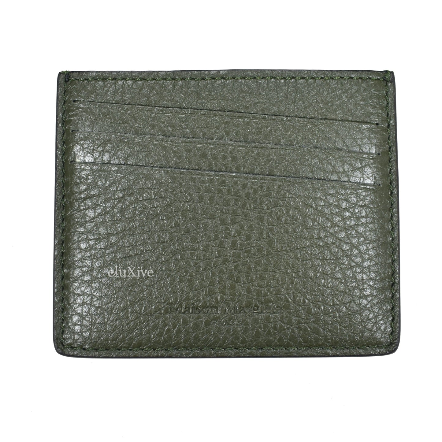 Maison Margiela - Deerskin Leather Card Holder (Brown/Olive)